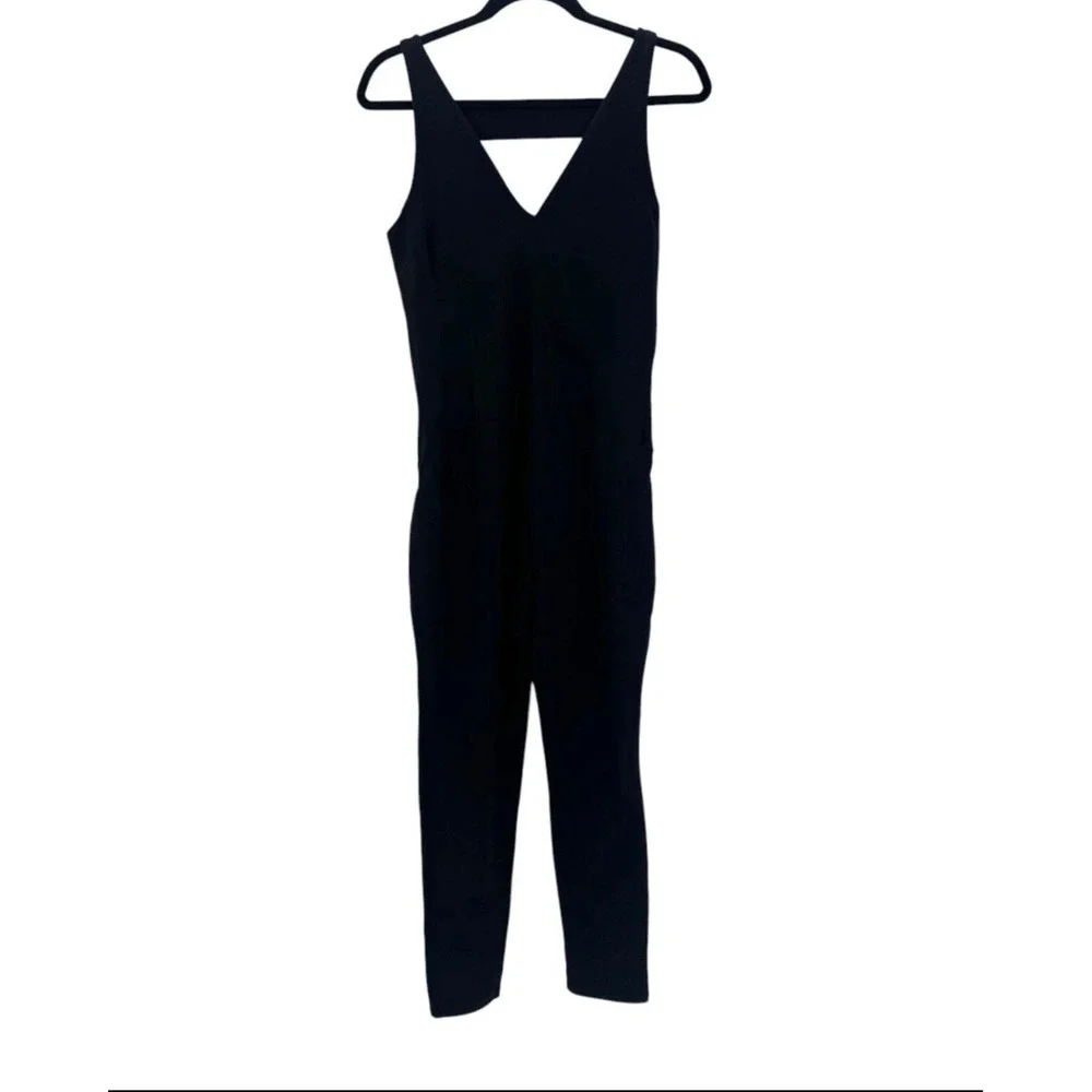 Free People Movement Jumpsuit Women XS Black Excellence Sleeveless V-Neck